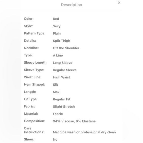 🎯🆕 Off Shoulder High Split Dress - Picture 6 of 12